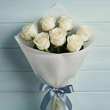Букет 7 Белых роз Эдлесс Лав #REPLACE_PRED# Привольной