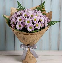 Букет цветов из:  Хризантемы #REPLACE_PRED# Привольной