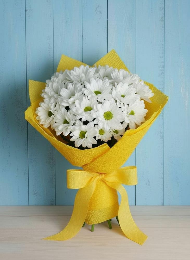 Букет цветов из: Хризантемы в Привольной